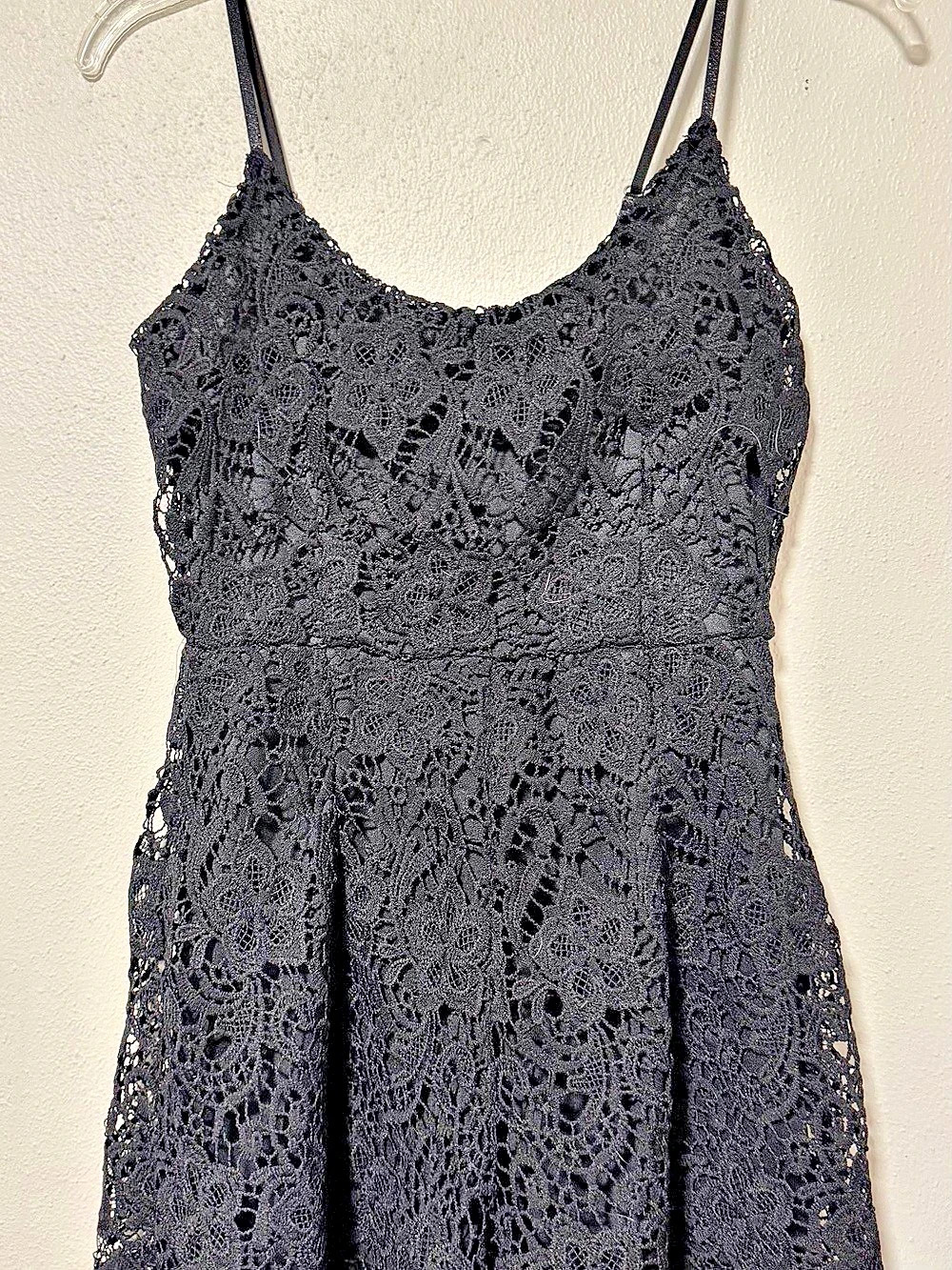 Missguided Black Lace Mini Romper US 2